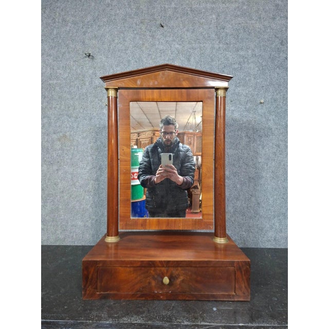 19th Century Empire Mahogany Dressing Table For Sale - Image 10 of 10