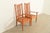 Charles Limbert Stickley Style Arts & Crafts Teak and Cane Armchairs, Pair For Sale - Image 4 of 13