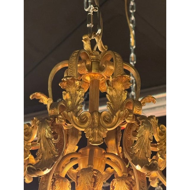 French Gilt Bronze Lantern For Sale - Image 4 of 5