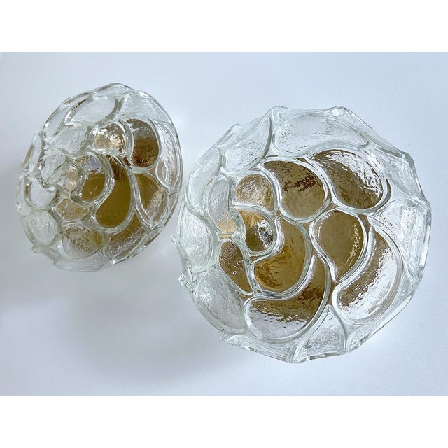 Mid-Century Modern Mid-Century Bubble Glass Wall Lights, 1960s, Set of 2 For Sale - Image 3 of 18