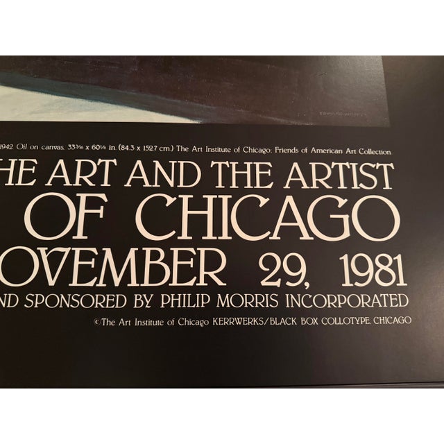 1980s Nighthawks" by Dennis Hopper, the Art and the Artist Framed Gallery Poster, 1981 For Sale - Image 5 of 6