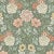Sample - Borastapeter Dahlia Garden Wallpaper in Green For Sale