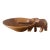 Mid-Century African Hand-Carved Wooden Elephant Catchall Bowl For Sale