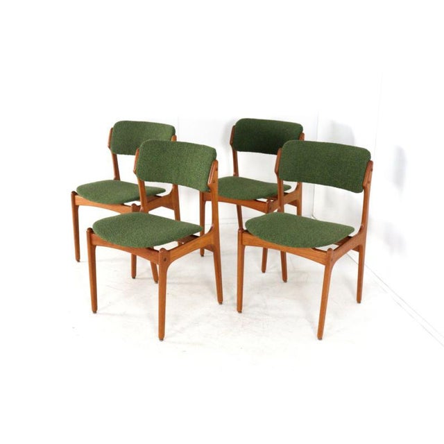 Model 49 Bur Chairs by Erik Buch for O.D. Møbler, Set of 4 For Sale - Image 14 of 16
