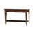 Featuring a dark finish on rich mahogany crotch veneer and solids, this console table is both elegant and classic. Its...