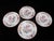 Pink Royal Doulton Ito Smooth E2929 Exotic Song Bird 10 1/4" Dinner Plate Set of 4 For Sale - Image 8 of 9