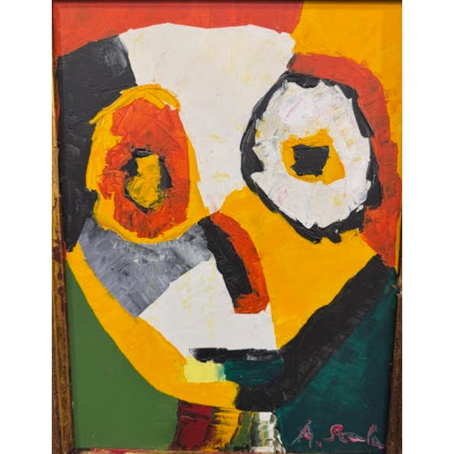 The Silence of the Smile, 1970s, Oil on Canvas For Sale - Image 3 of 7