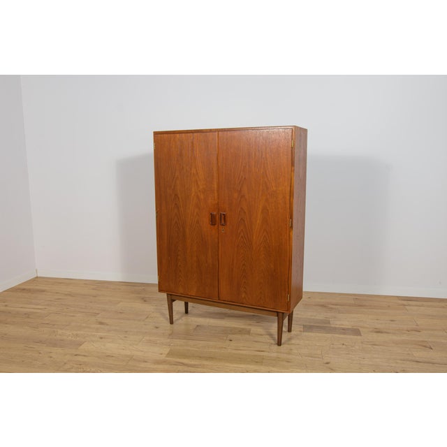 Mid-Century Modern Teak Wardrobe by Børge Mogensen for Søborg Møbelfabrik, Denmark, 1960s For Sale - Image 16 of 16