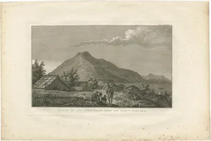 J. Cook, A Village in New Zealand, 1803, Print