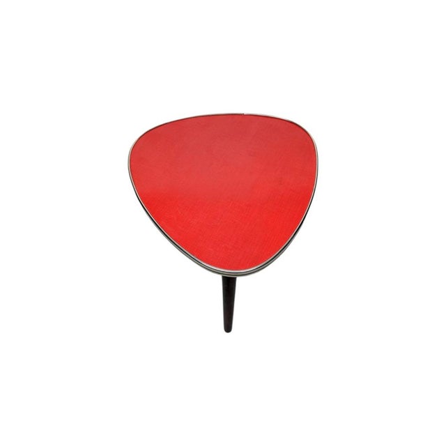 Mid-Century Modern Vintage Side Table with Formica Top and Tapered Legs For Sale - Image 3 of 9