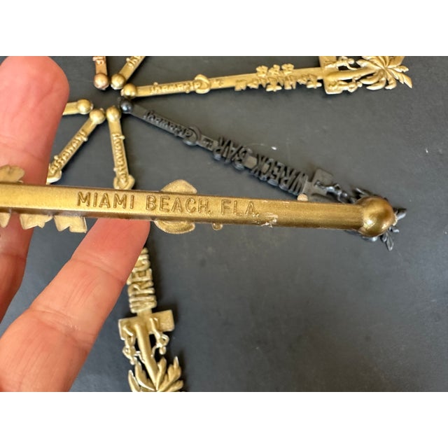 Vintage Hotel Bar Cocktail Drink Stirrers Wreck Bar Miami Beach For Sale - Image 10 of 12