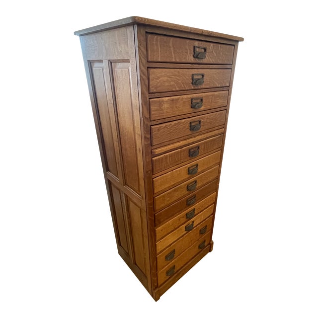 1900s Antique American Oak Vertical Map Chairish