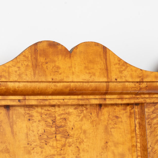 19th Century 19th Century Tall Birch Biedermeier Mirror For Sale - Image 5 of 13