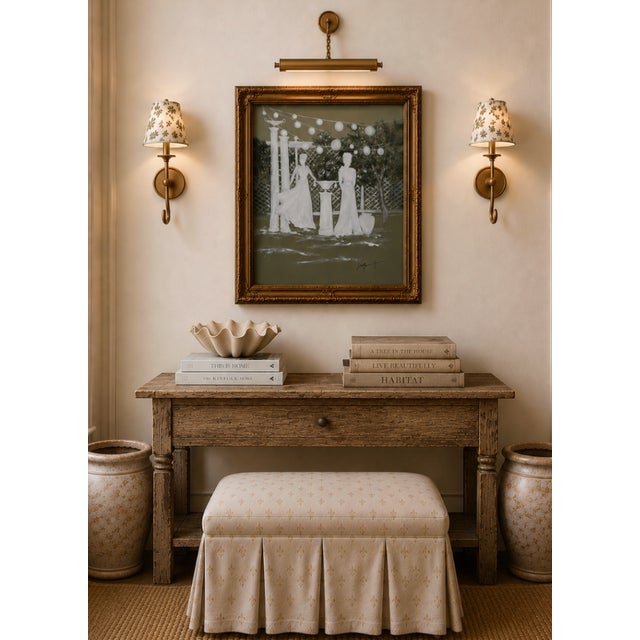 Figurative Le Garden Party- An Elle Yount Original Painting For Sale - Image 3 of 3