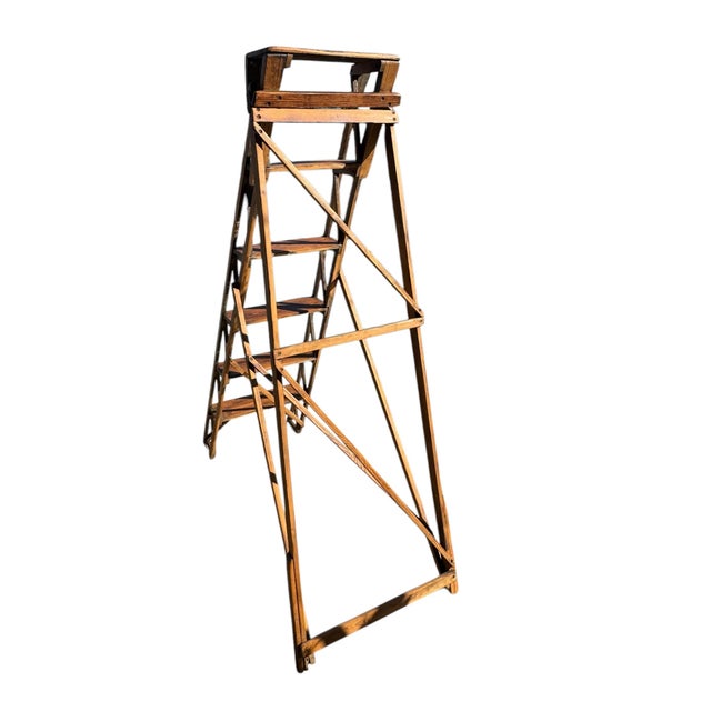 The Hatherley Lattistep is English-designed and manufactured. Six Steps 17" W x 60" H x 45" Opened. This ladder was...