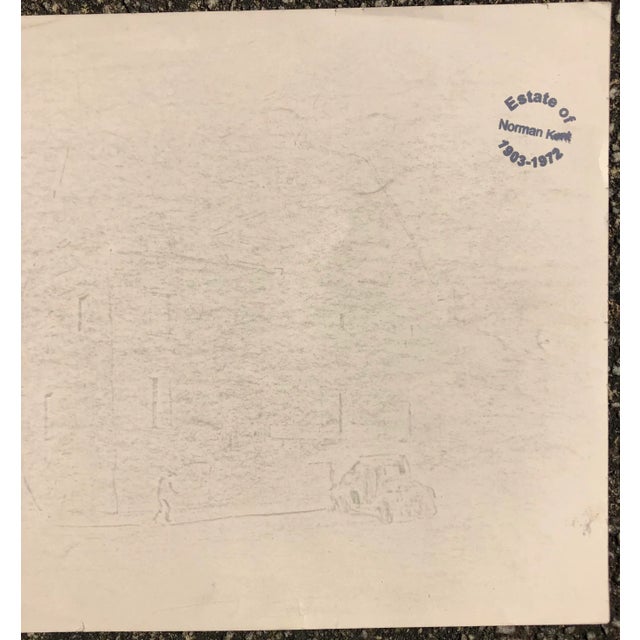 French 1930s Norman Kent Drawing of Paris For Sale - Image 3 of 4