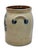 Small 1 Gallon Size Blue Decorated Antique American Stoneware Butter Churn Crock by Cowden & Wilcox Harrisburg Pennsylvania For Sale - Image 12 of 18