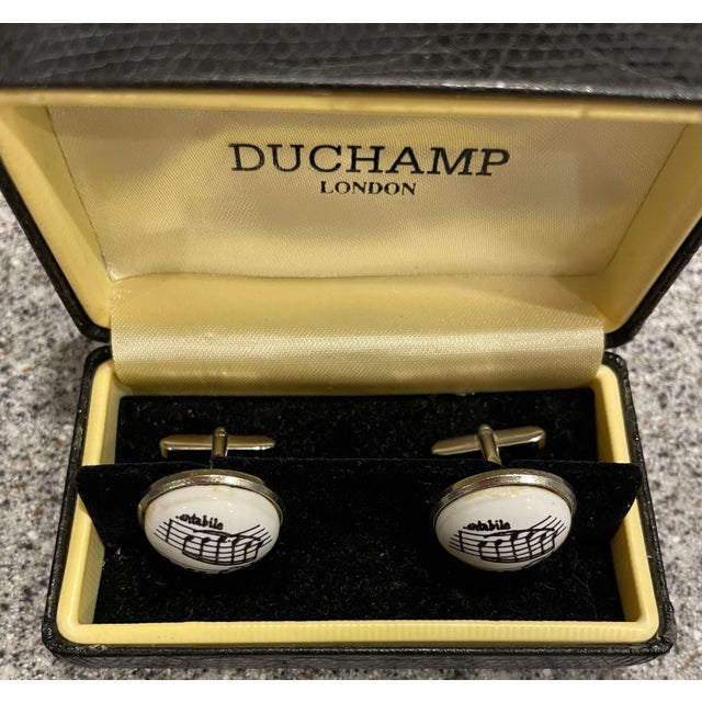 Pair of Men's Cufflinks by Duchamp London For Sale - Image 4 of 5