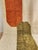 Contemporary Orange Green Color Block Wool Moroccan Rug For Sale - Image 4 of 18