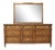 1960's Drexel Triune 9 Drawer Dresser With Mirror For Sale
