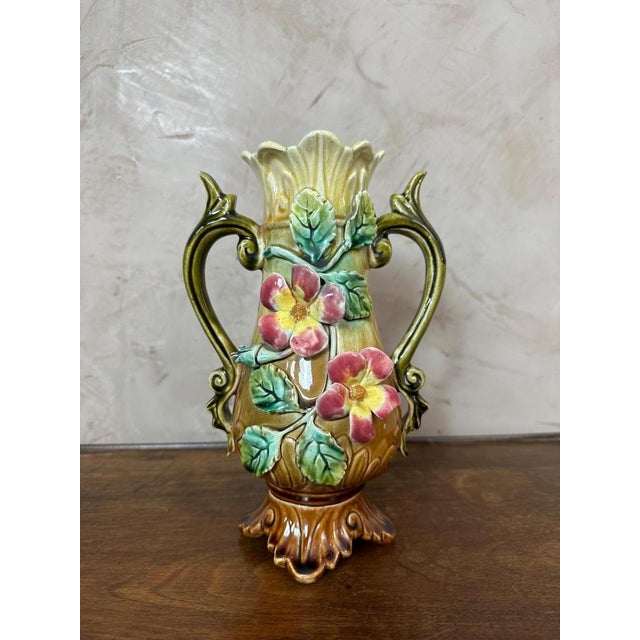 Antique Slipware Vase, 1900 For Sale - Image 3 of 12