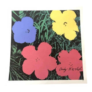 1990s After Andy Warhol "Poppy Flowers" Lithograph For Sale