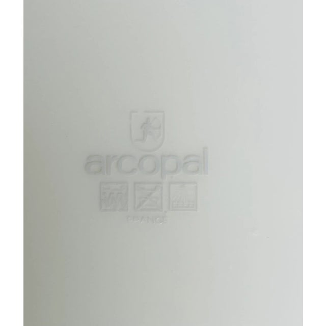 1970s Vintage Arcopal France Abstract, Multi Color Opal Glass Charger/ Chop Plate For Sale - Image 4 of 6