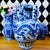 Grand Chinoiserie Tulipière Blue & White Porcelain Vase Multi-Spout, 15" For Sale - Image 14 of 14