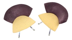 Saporiti Italian Modern Lounge Chairs - A Pair