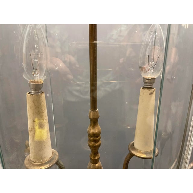 Large Bronze Pendant Light, 1930s For Sale - Image 6 of 12