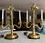 Traditional Pair Brass Bouillotte Candleholder Table Lamps Wildwood For Sale - Image 3 of 15