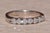 Silver The Duval Place: Platinum and Natural Diamond Stackable Band For Sale - Image 8 of 11