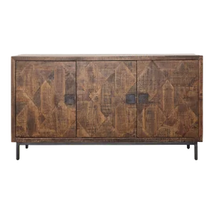 Diamond Parquet Wood Sideboard