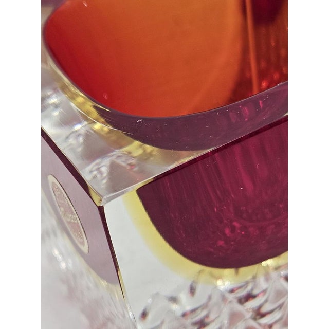 Sommerso Murano Glass Serving Bowl from Flavio Poli, 1950s For Sale - Image 9 of 12