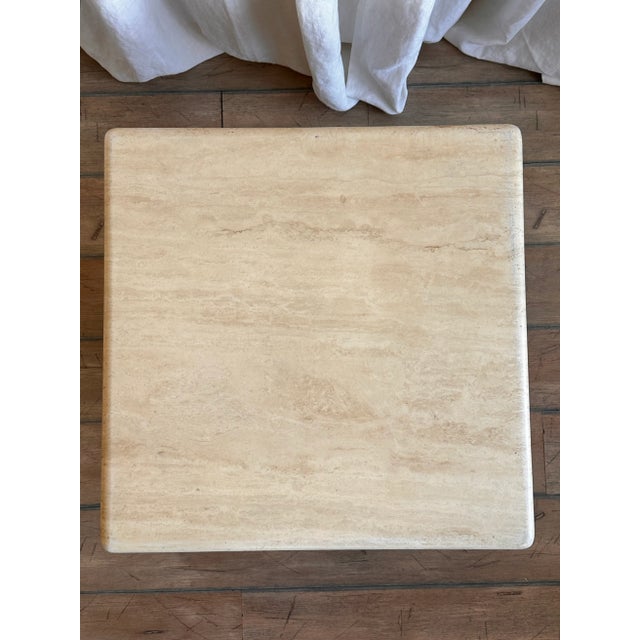 Vintage Italian Travertine Coffee Table, 1970s For Sale - Image 4 of 10