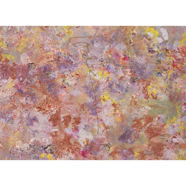 Metallic Skies - Textured Abstract on Canvas Multicolored, textured abstract composition by Judith W Winslow (JW)...