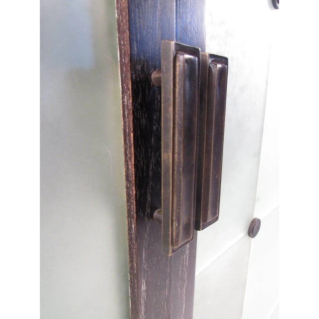 Mid 20th Century Mid 20th Century Contemporary Modern Glass Front Cabinet For Sale - Image 5 of 5