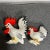 Late 20th Century Late 20th Century Vintage Ucagco Ceramic Roosters - Set of 2 For Sale - Image 5 of 8