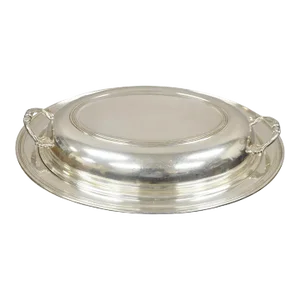Vintage Sheffield Silver Co Usa Silver Plated Lidded Vegetable Serving Dish