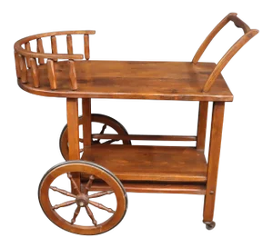 Oak Hunt Country Tea Cart