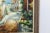 Original Mediterranean cityscape oil painting on canvas display on wood frame This coastal scene was done with palette...