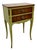 John Widdicomb Vintage John Widdicomb Two Drawer Painted Side Table With Cabriole Legs and Decorative Motifs For Sale - Image 4 of 11