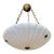 Late 20th Century Directoire Style French Alabaster Pendant Chandelier For Sale