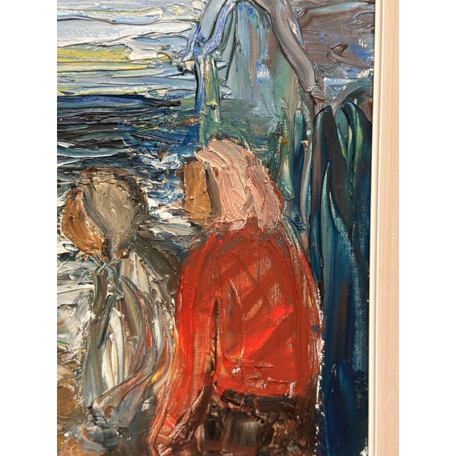 Einar Emland, Figures, 1960s, Oil on Canvas, Framed For Sale - Image 4 of 18