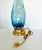 Blue & Clear Seguso Murano Organic Table Lamp For Sale - Image 9 of 15