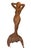 Coastal Antique Cast Iron Reclining Mermaid Garden Sculpture For Sale - Image 3 of 12