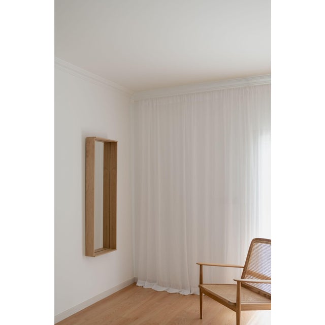 Not Yet Made - Made To Order Campo Minimalist Wall Mirror in Oak by Filipe & Viricel For Sale - Image 5 of 7