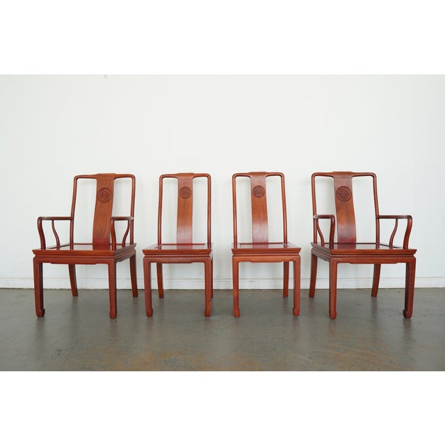 Vintage Chinese Chippendale Dining Chairs (Set of 8) For Sale - Image 9 of 18