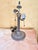 Mid-Century Modern Vintage Desk Lamp With Frosted Glass Shade and 2 Pull Chain Switches For Sale - Image 3 of 12