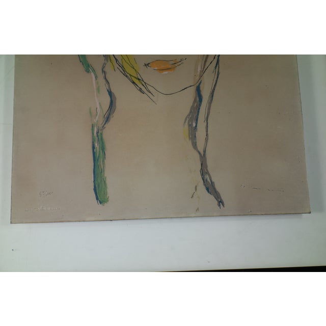 Ernesto Treccani, Composition, 1970s, Silver Foil Silkscreen For Sale - Image 4 of 7